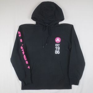 Airwalk Est 1986 Hoodie Youth Med Black Long Sleeve Pullover Logo Skater 80s 90s